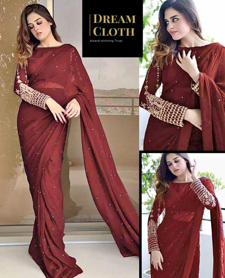 *Pulse Saree ready to wear😍*